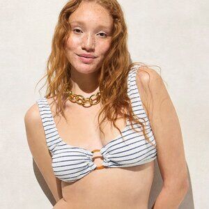 J.Crew - Claudia O-ring scrunchie bikini top - NWT